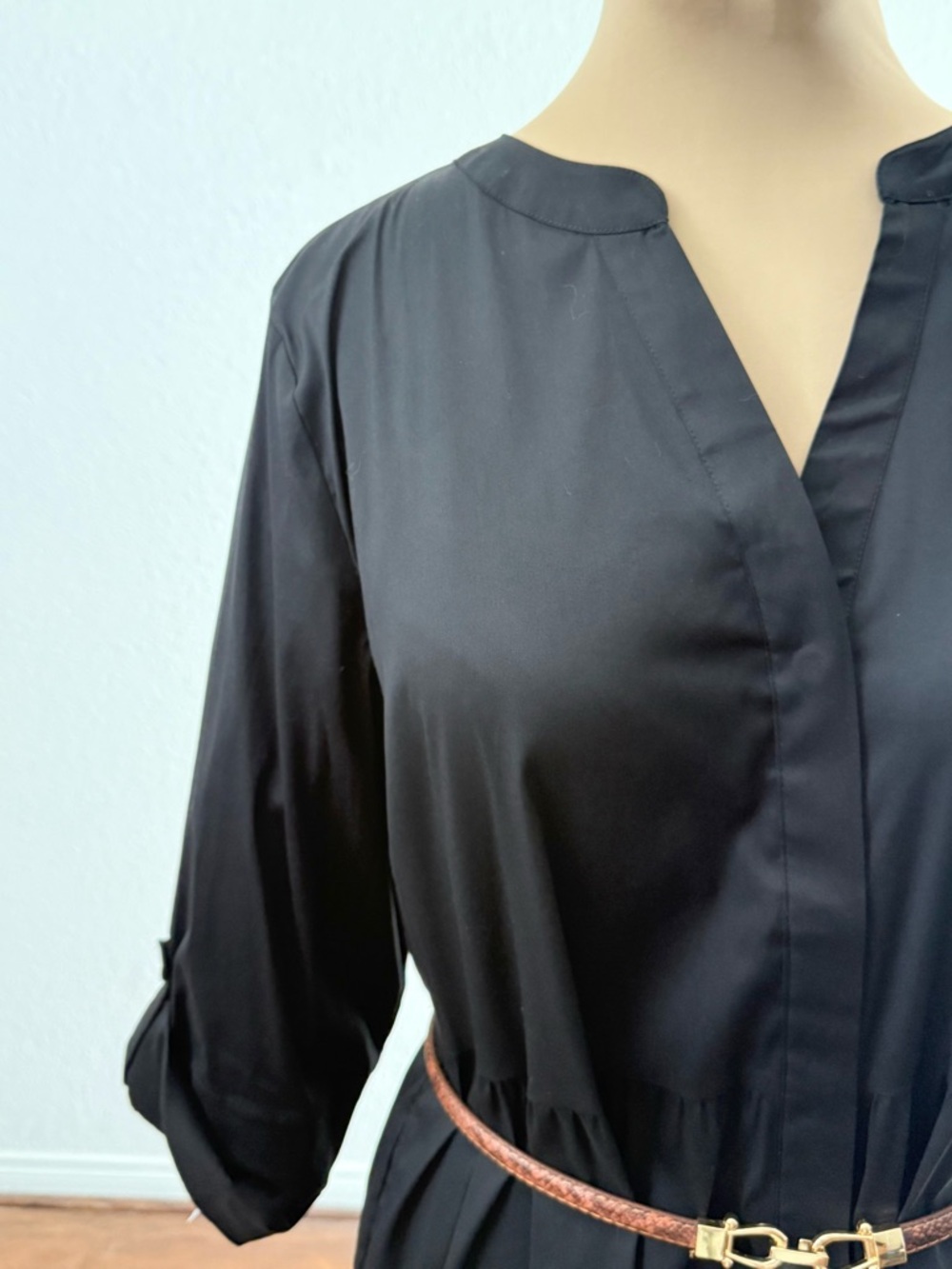 Chico’s Black Shirtdress NWT - Picture 5 of 7